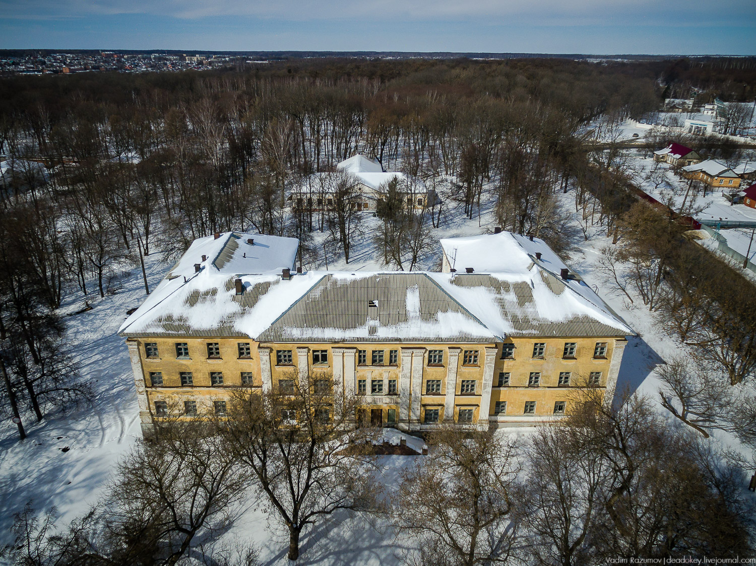 усадьба Богородицк, с дрона и квадрокоптера