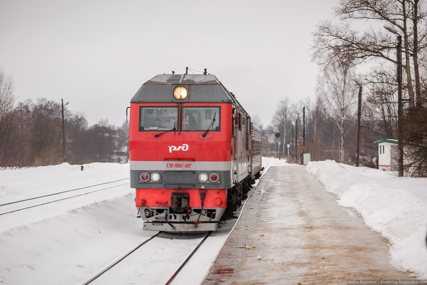паровоз Бологое-Осташков