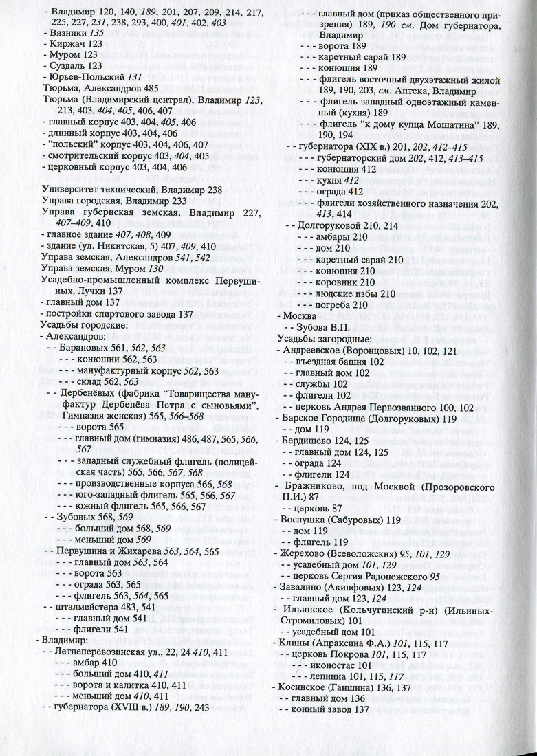 Свод памятников архитектуры и монументального искусства Владимирской области в двух томах