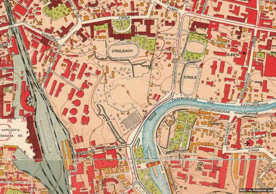 карта, Немецкая слобода, Басманный район, Москва, Яуза, усадьба Разумовского на Гороховом поле (г. Москва, ул. Казакова, д.18)