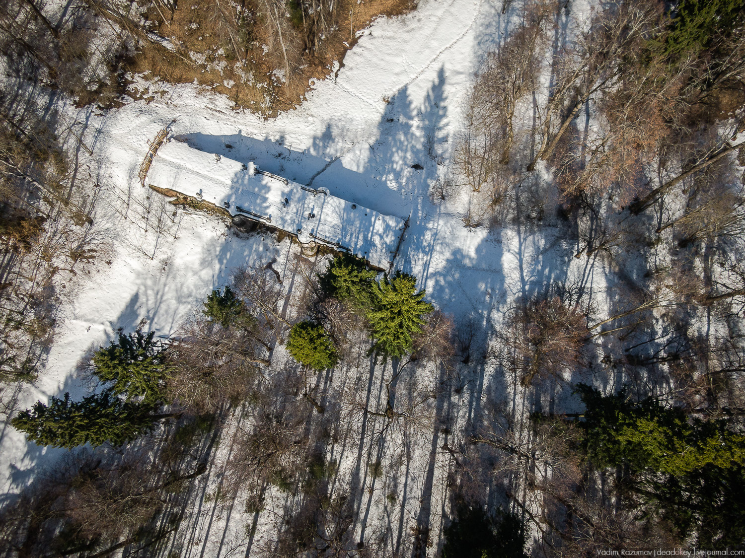 усадьба Середниково с дрона, съемка с квадрокоптера