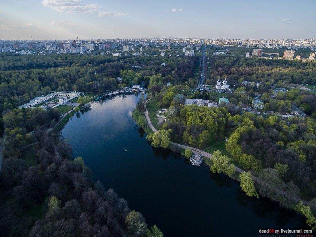 усадьба Кузьминки с квадрокоптера