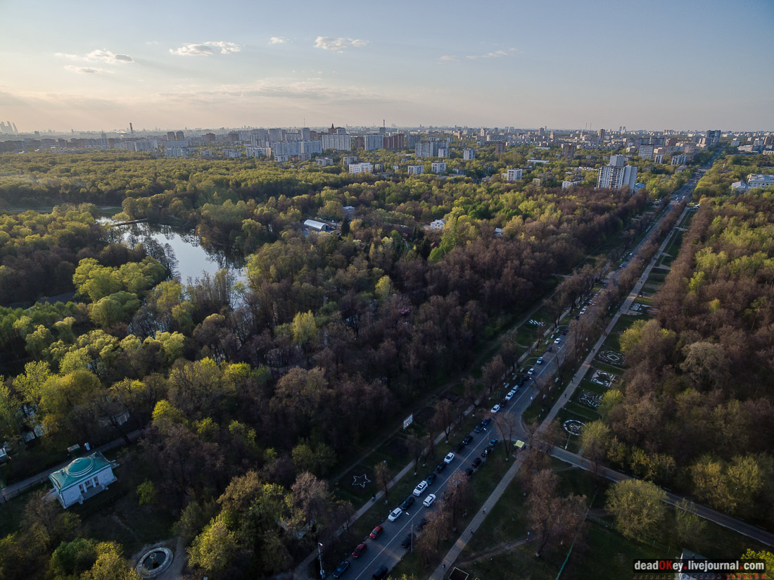 усадьба Кузьминки с квадрокоптера