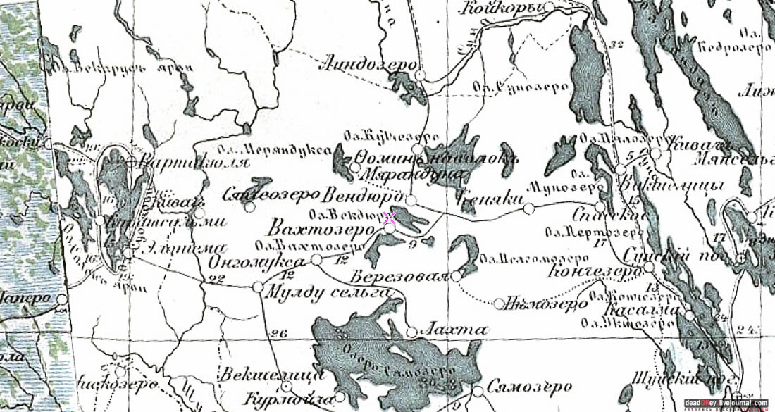 заброшенная деревня Сяпчозеро, Карелия, Кондопожский район
