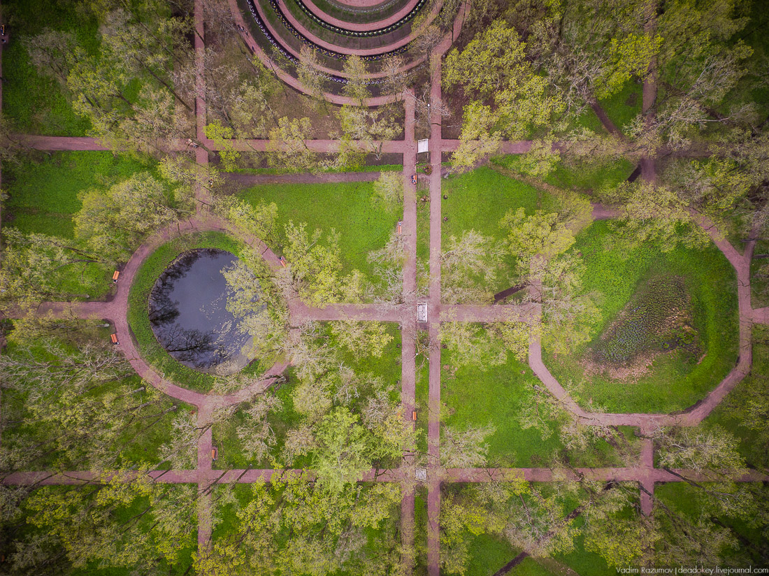 Гатчинский дворец, Гатчина, с дрона и квадрокоптера