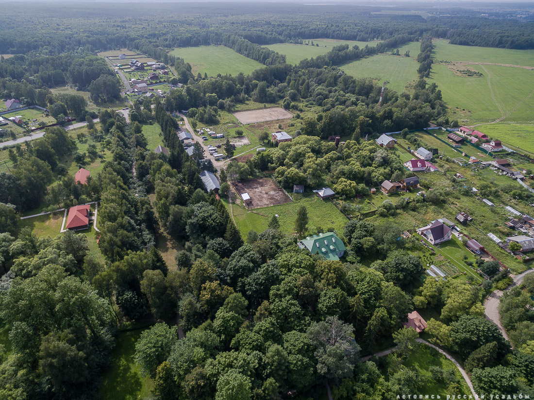 усадьба Мелихово с квадрокоптера