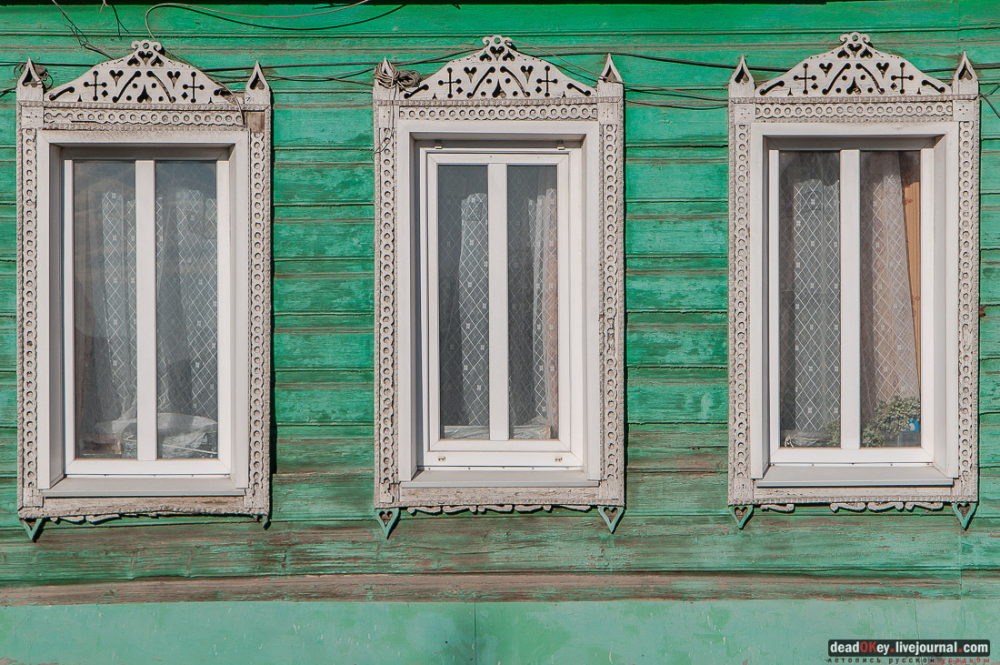 деревянные наличники Ельца, елецкий деревянный наличник