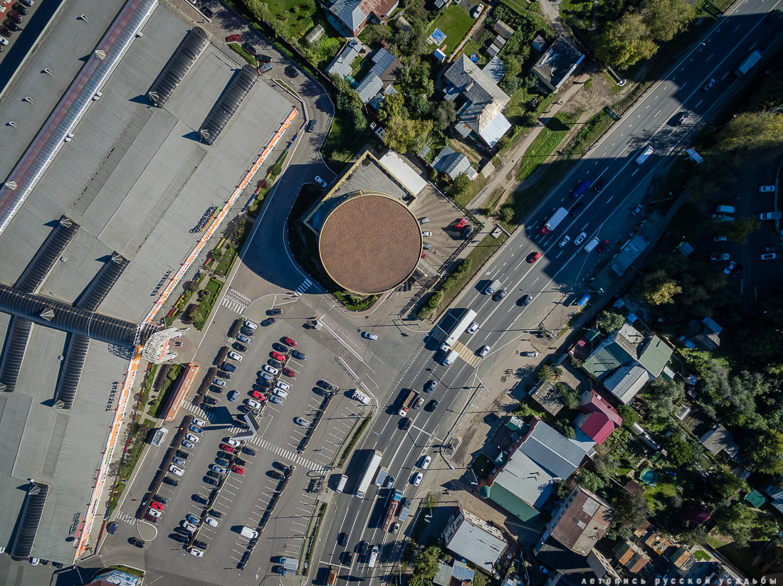 Поселок Октябрьский, фабрика Шорыгина с квадрокоптера