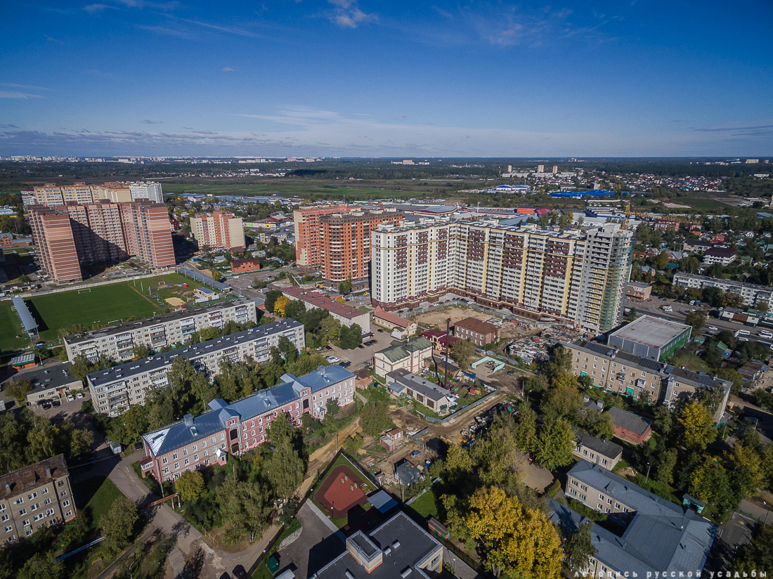 Поселок Октябрьский, фабрика Шорыгина с квадрокоптера