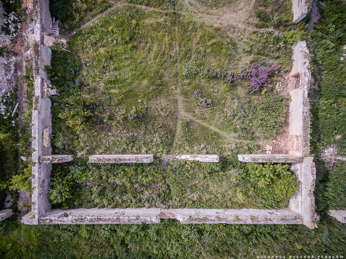 усадьба Скорняково-Архангельское в квадрокоптера. Усадьба на Дону.