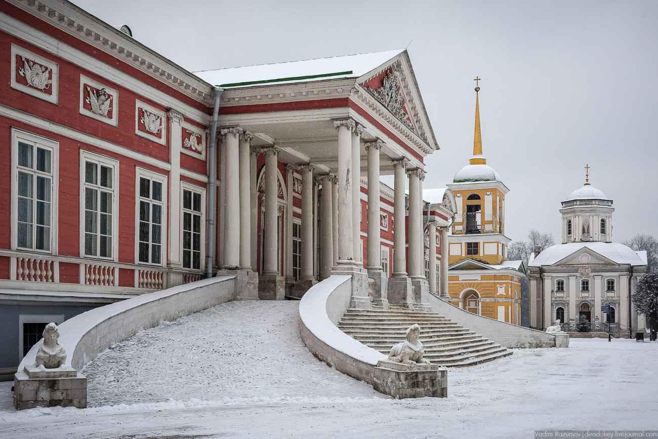 Усадьба Кусково зимой, 2018 год