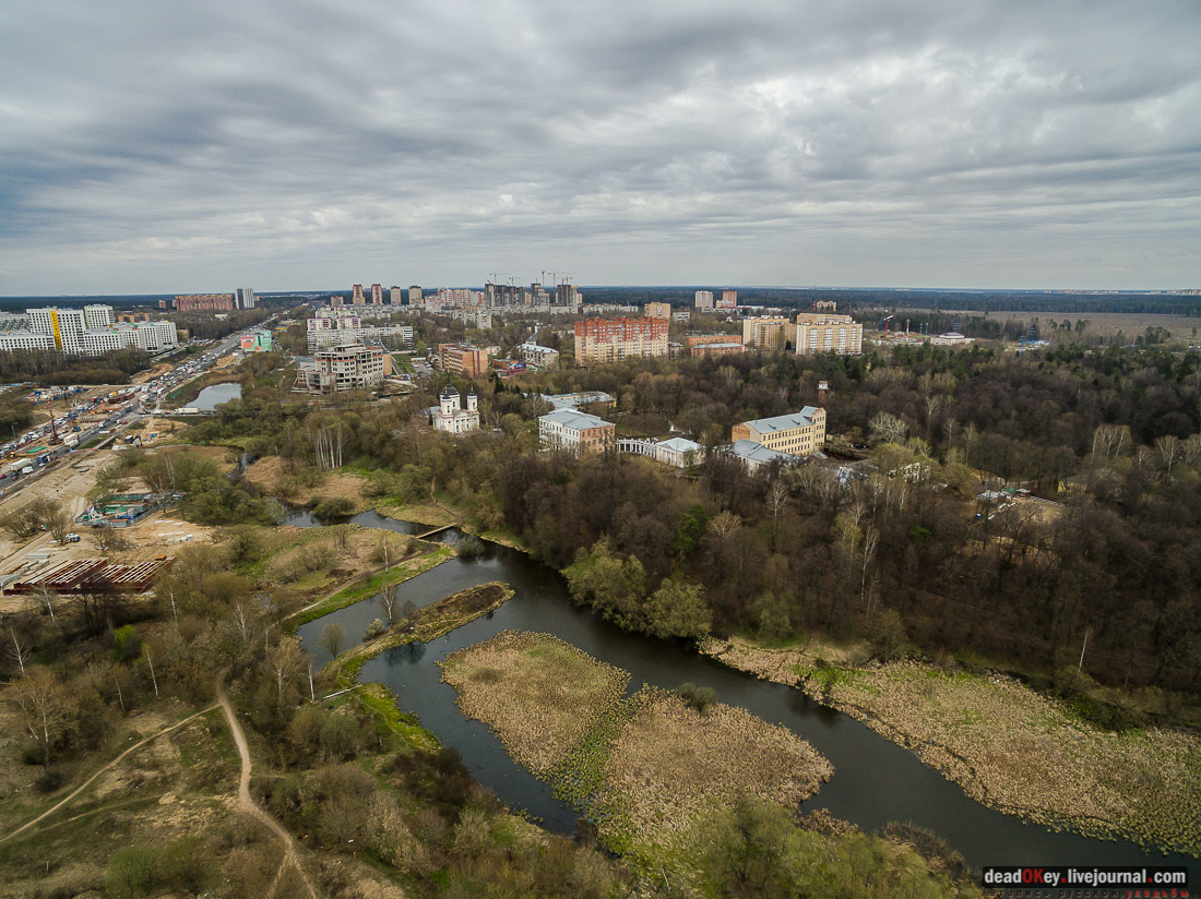 усадьба Пехра-Яковлевское, вид с квадрокоптера