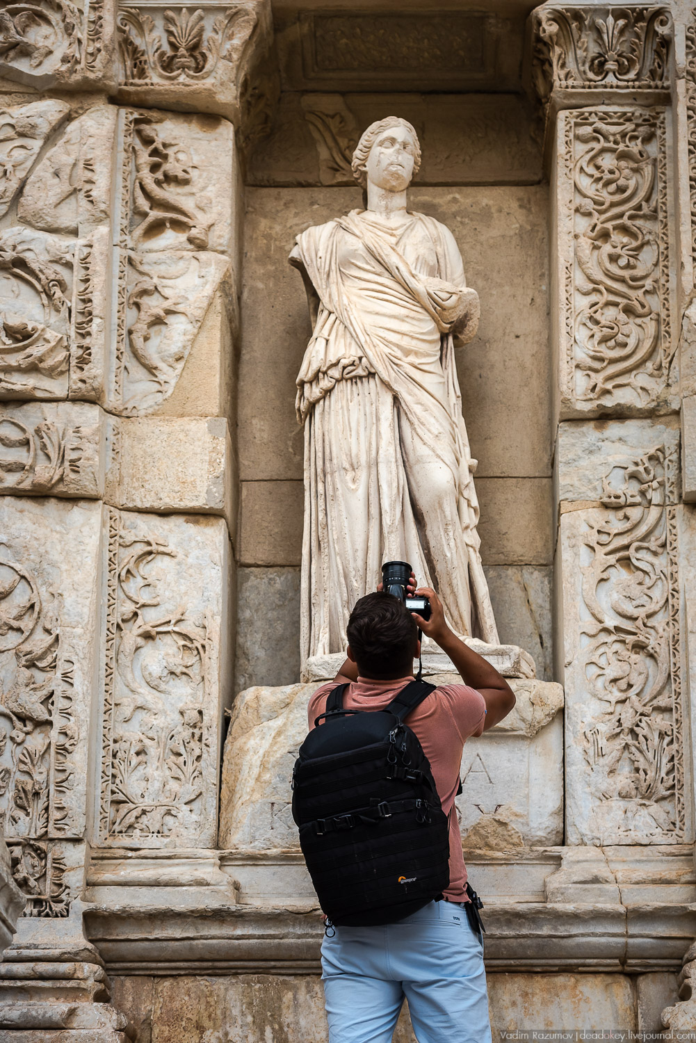 Эфес, библиотека, античные руины, Турция