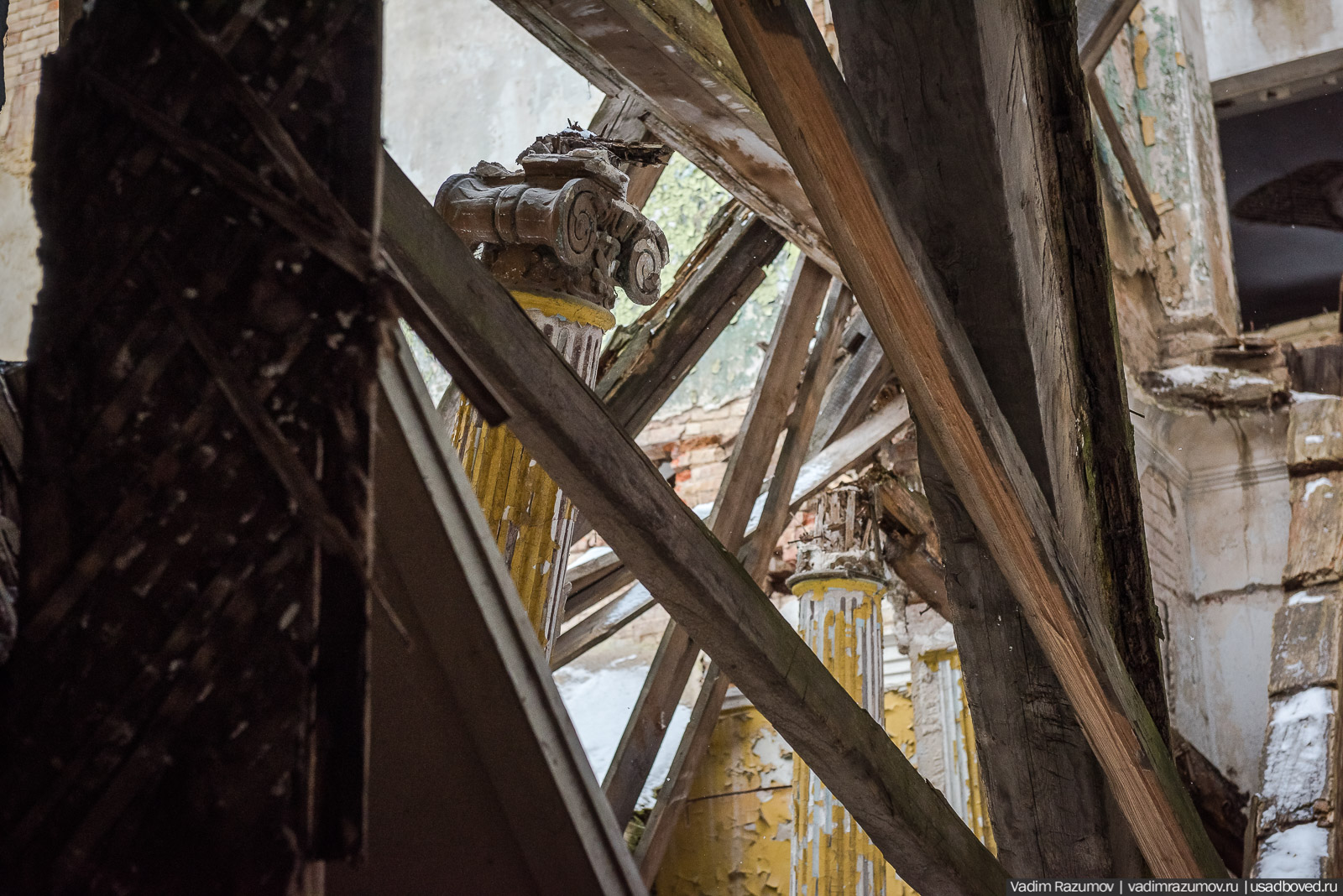 усадьба Хрусловка, Тульская область, Веневский район, зима 2020 год