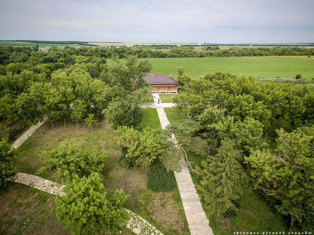 усадьба Скорняково-Архангельское в квадрокоптера. Усадьба на Дону.