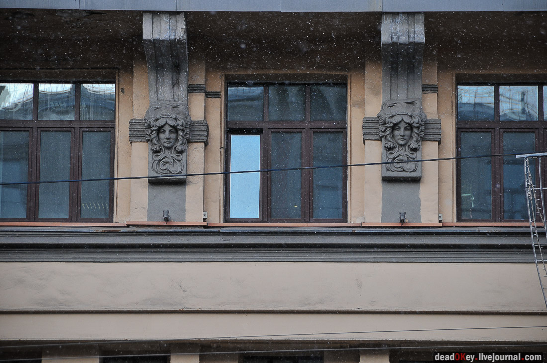 Доходный дом товарищества А. Бахрушина Сыновья, 1900-1901, архитектор К.К. Гиппиус, Тверская ул.12