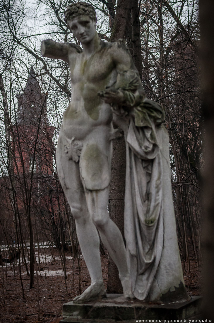 Усадьба Покровское-Стрешнево, интерьеры главного дома, пожар в оранжерее