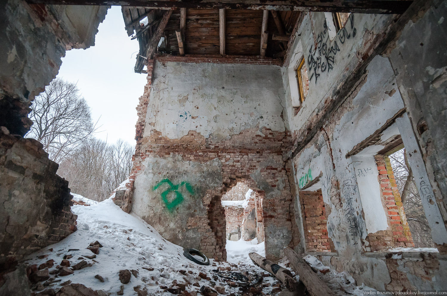 Богородицк, заброшенное здание бани