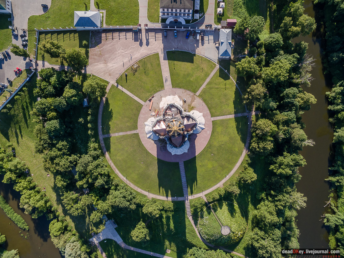 усадьба Дубровицы, Знаменская церковь с квадрокоптера