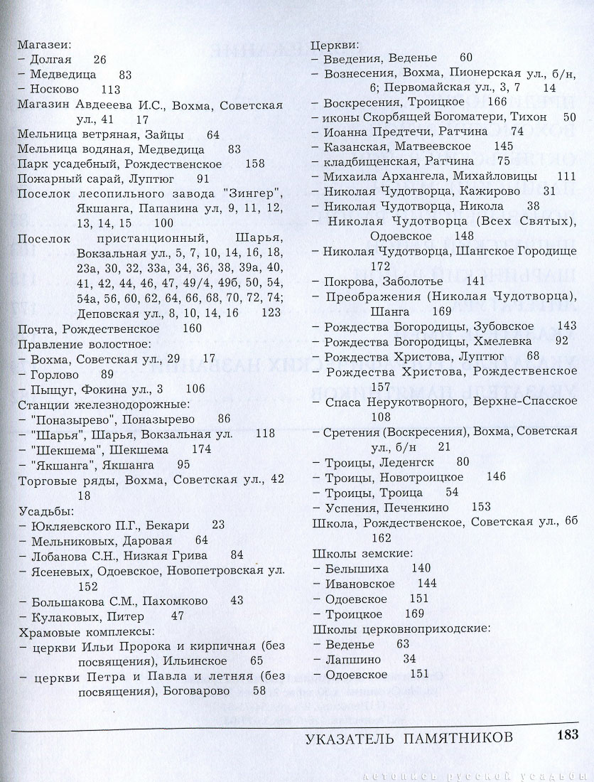 Вохомский, Октябрьский, Павинский, Поназыревский, Пышугский и Шарьинский районы