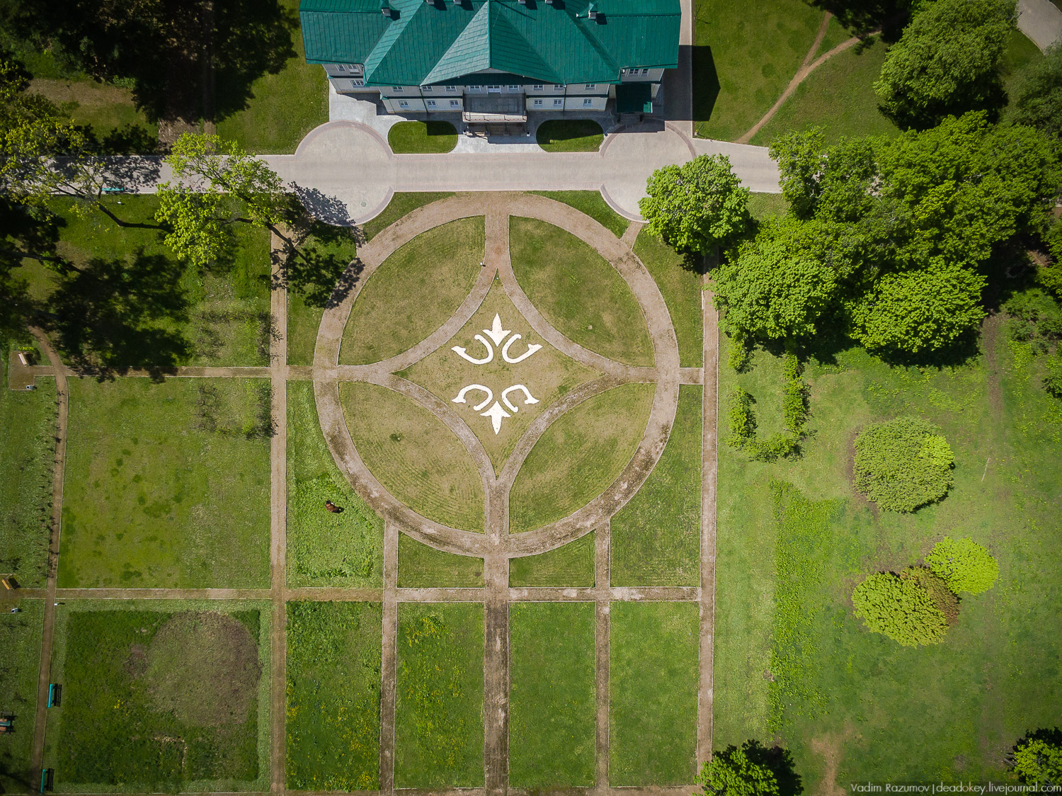 усадьба Воронино с дрона, квадрокоптера, Ярославская область, Ростовский район