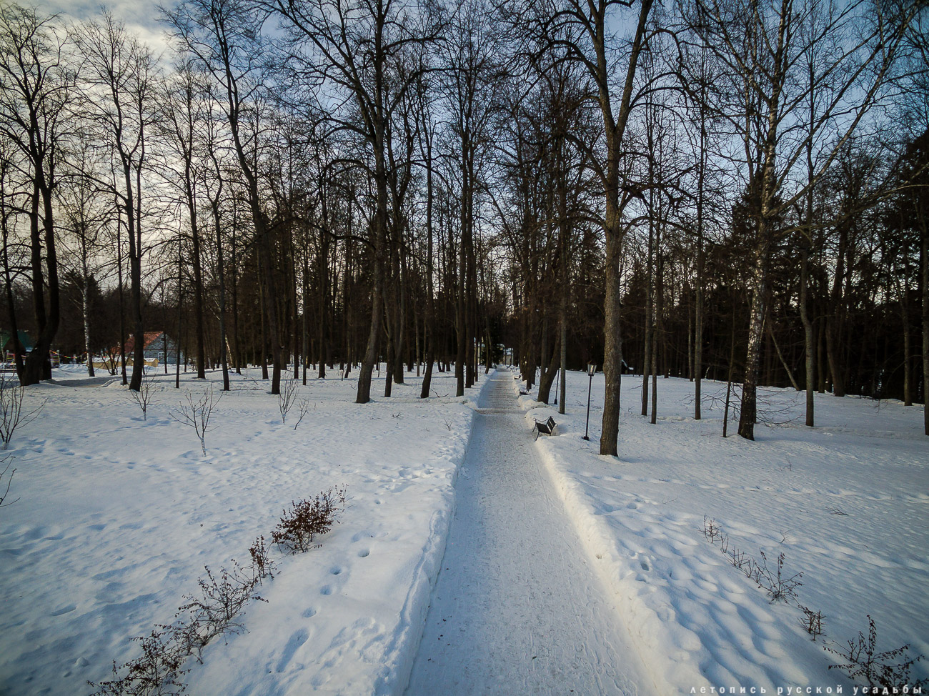 усадьба Абрамцево с квадрокоптера, дрона