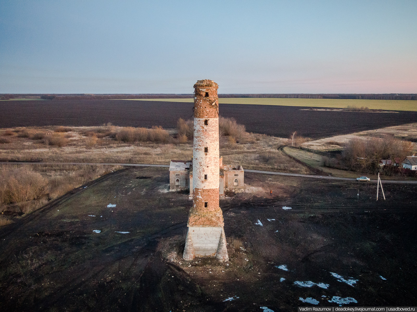 Усадьба Ивановка, колокольня-маяк, Липецкая область, Добринский район
