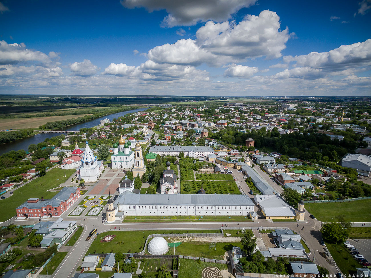 Коломна с квадрокоптера и дрона. Летопись русской усадьбы. Разумов Вадим