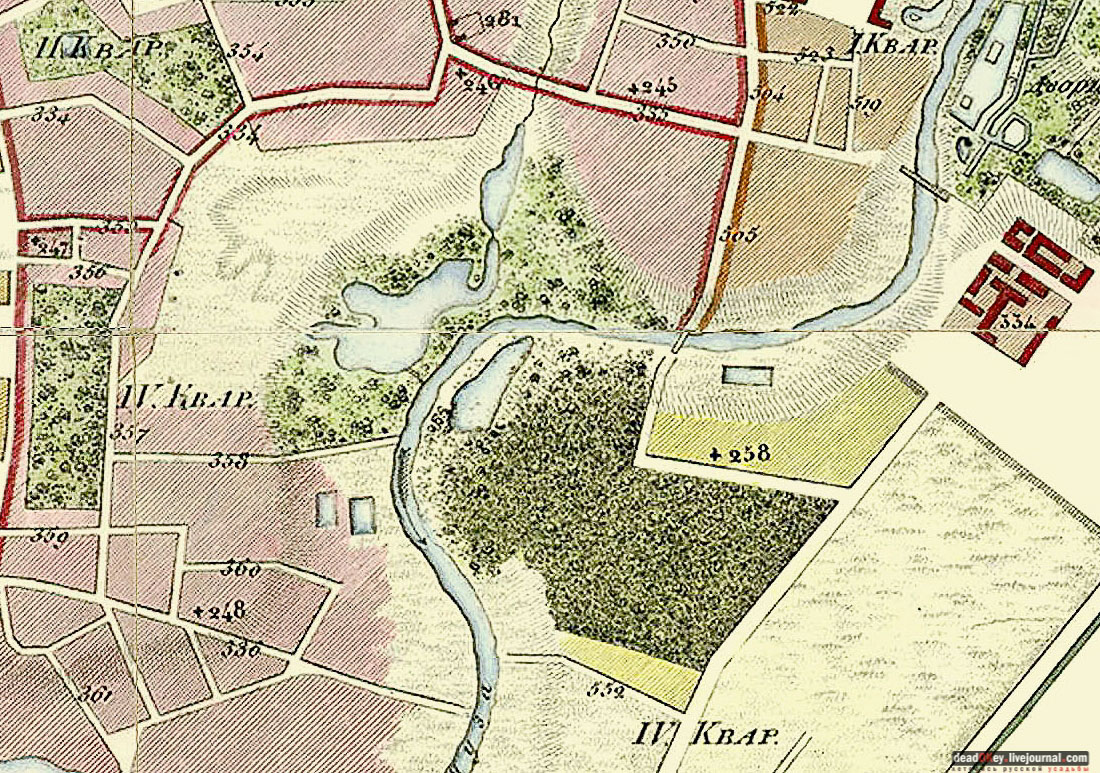 карта, Немецкая слобода, Басманный район, Москва, Яуза, усадьба Разумовского на Гороховом поле (г. Москва, ул. Казакова, д.18)
