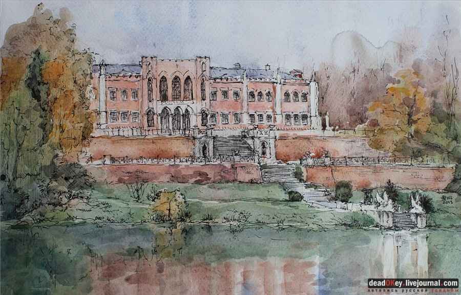 картина Осень в Марфино, автор Наиля Бутусова