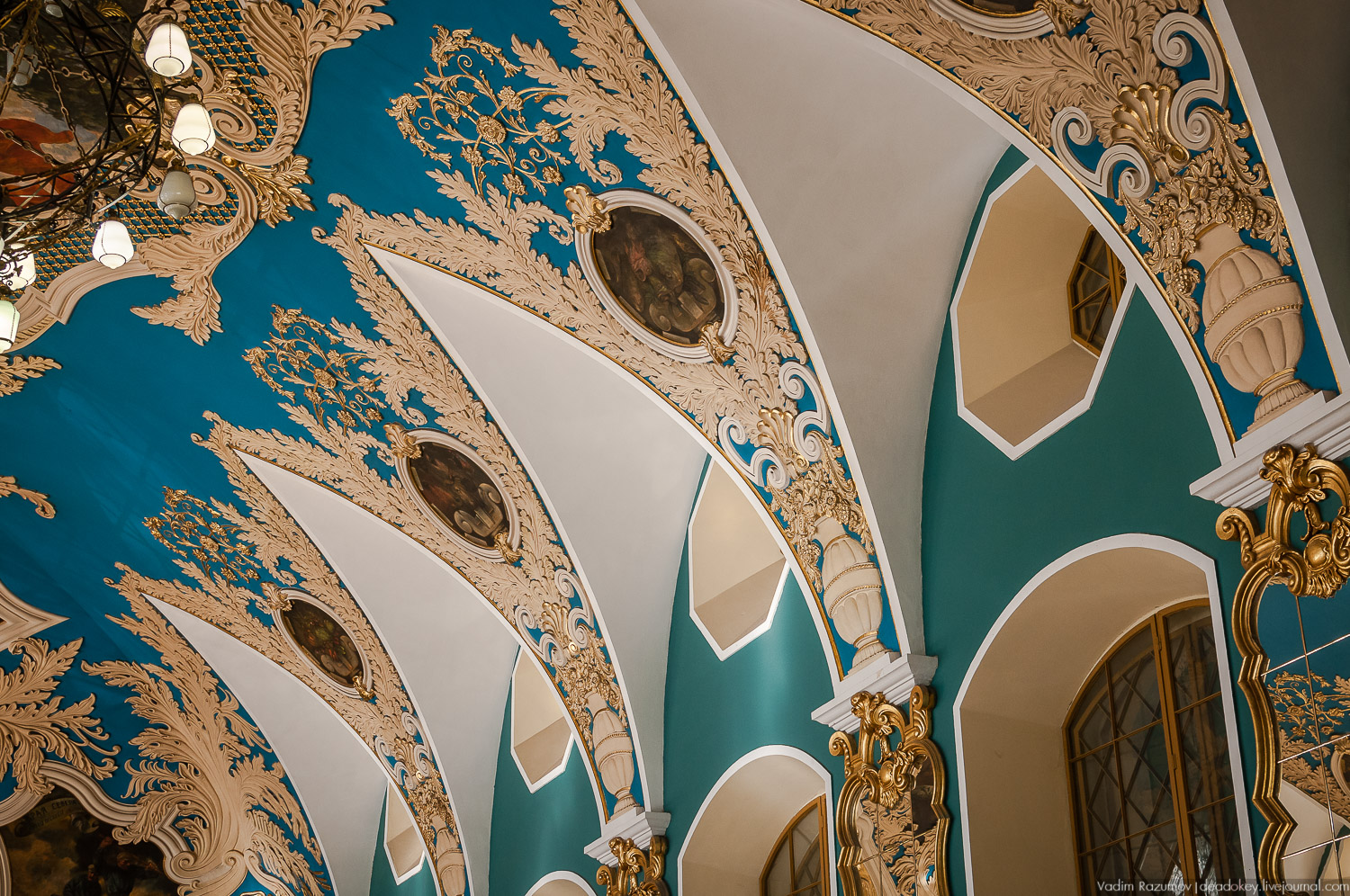 Казанский вокзал, интерьеры, ресторан, архитектор Щусев, зал ожидания