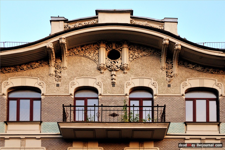 Доходный дом И.И. и Н.И. Болдыревых, 1908, архитектор Н.П. Евланов,Яузский бульвар, 13