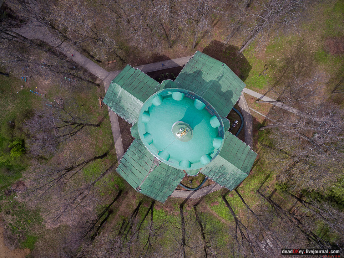 усадьба Гребнево, обрушился главный дом, снимки с квадрокоптера