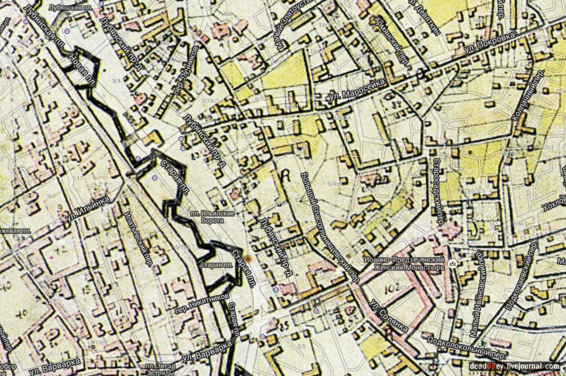 усадьба Городская усадьба К. Б. Науша — Е. П. Пуговкиной (конец XVIII — начало XIX века; начало XX века, архитектор А. В. Красильников), Большой Спасоглинищевский пер., д. 3