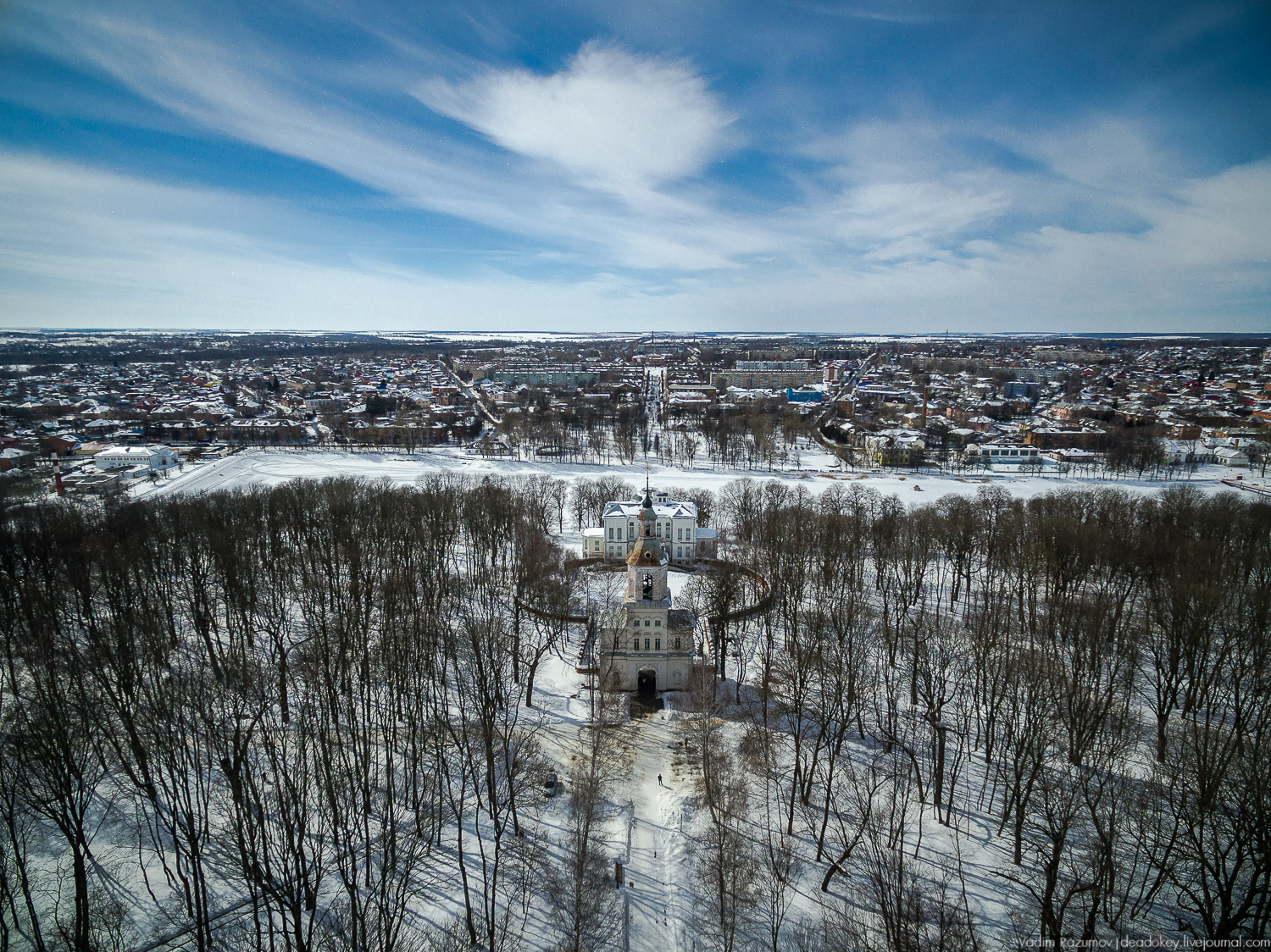 усадьба Богородицк, с дрона и квадрокоптера
