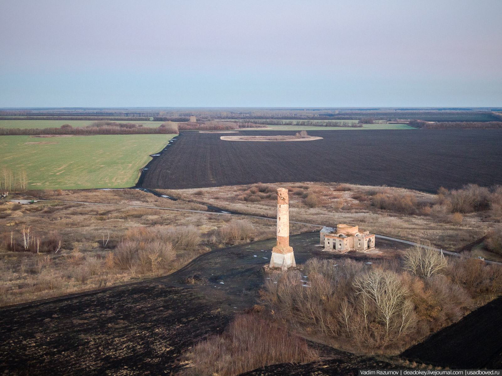 Усадьба Ивановка, колокольня-маяк, Липецкая область, Добринский район