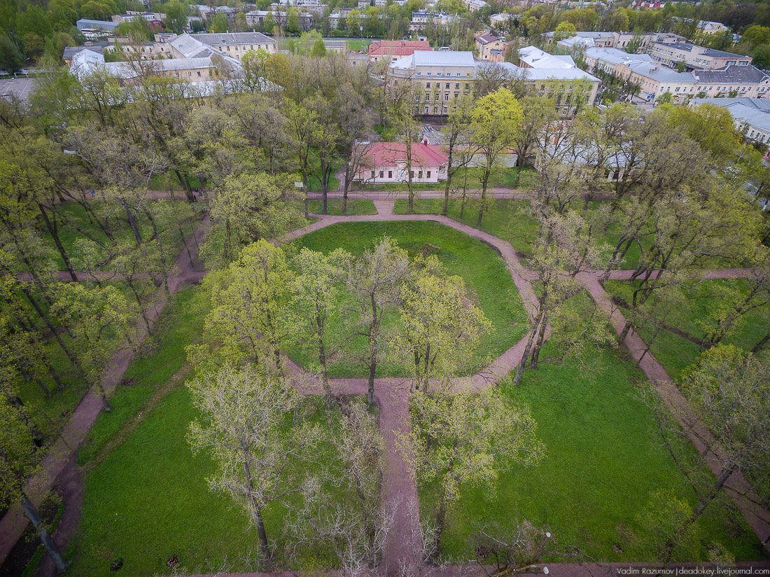Гатчинский дворец, Гатчина, с дрона и квадрокоптера