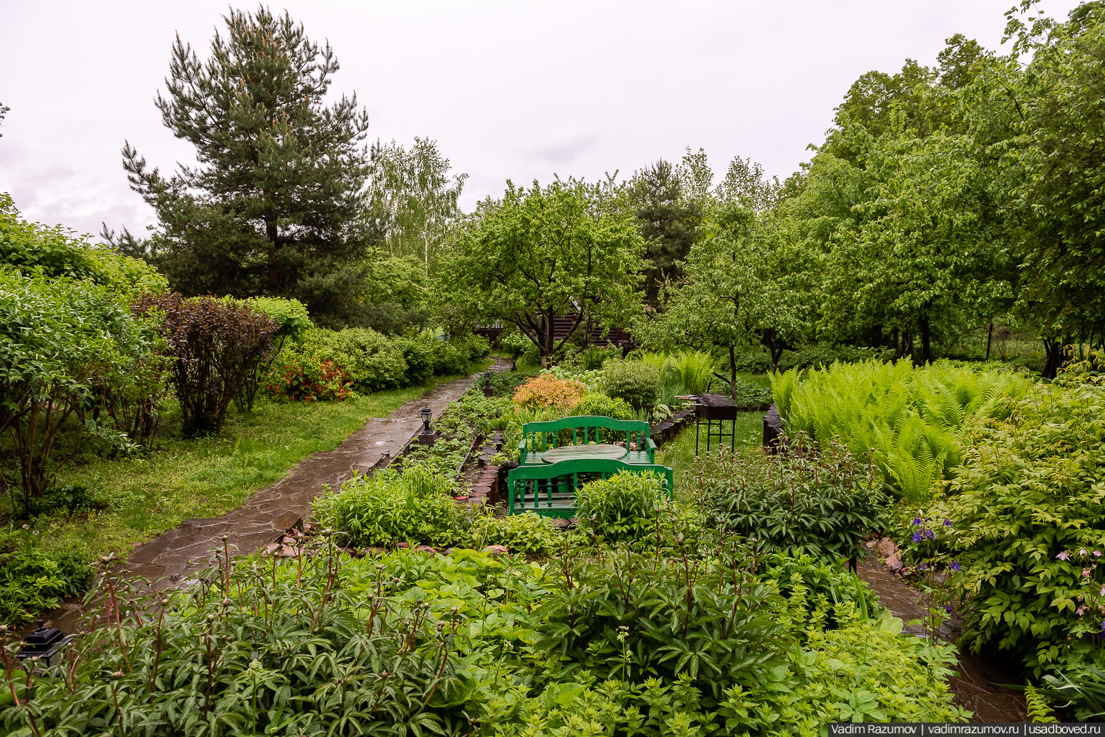 Усадьба фабриканта Думнова в Заречье, Владимирская область. Цветение сирени, сады