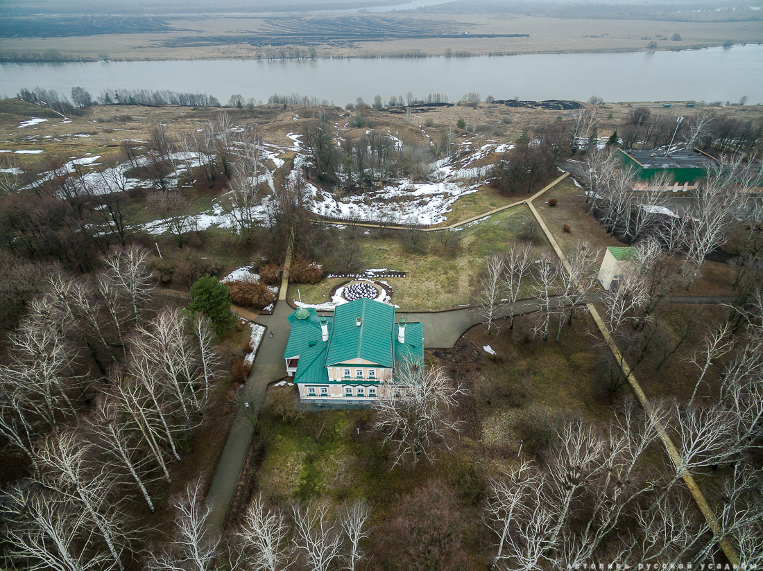 усадьба Константиново, где родился Сергей Есенинын с квадрокоптера