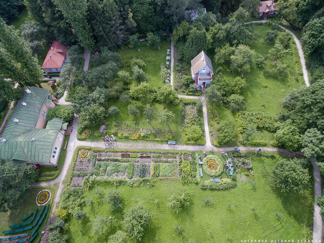 усадьба Мелихово с квадрокоптера