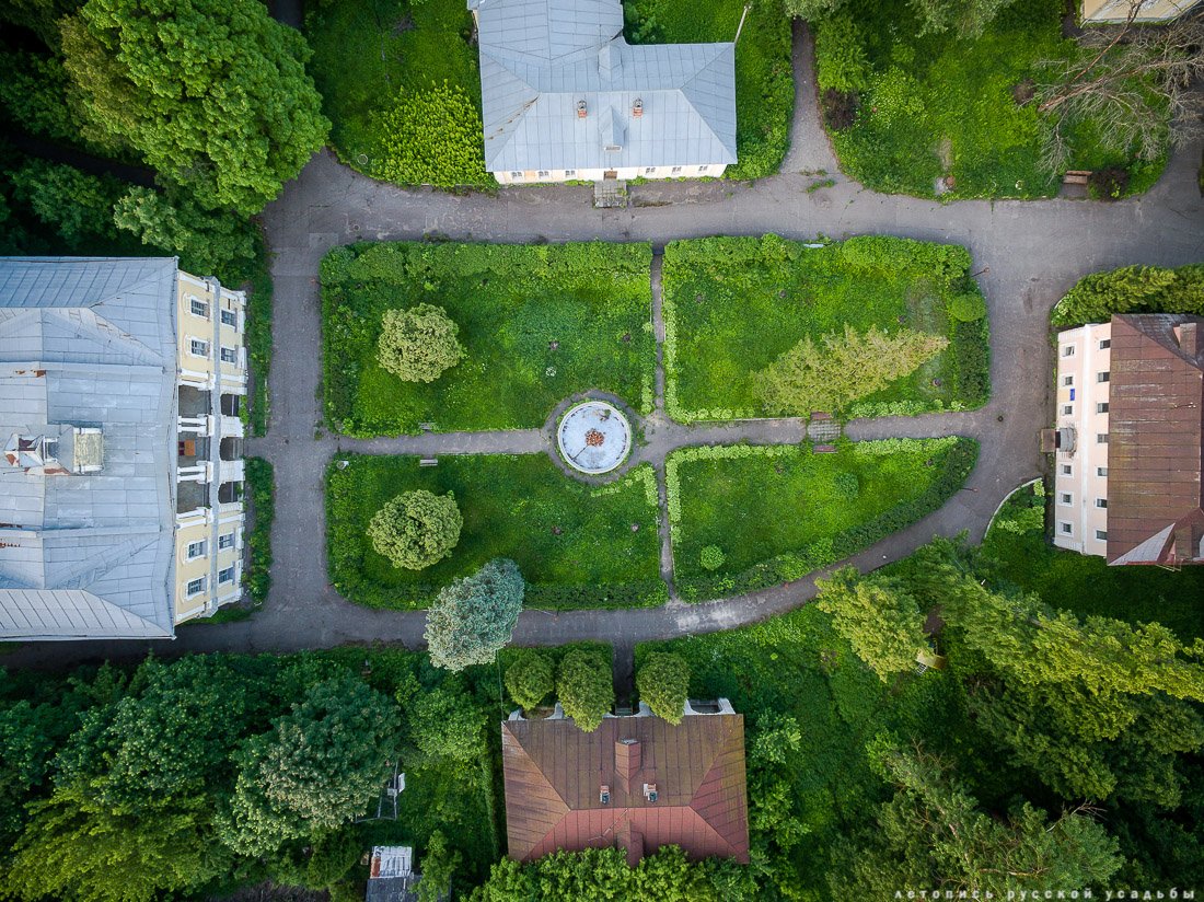 усадьба Глинки Якова Брюса с квадрокоптера, Московская область, Щелковский район