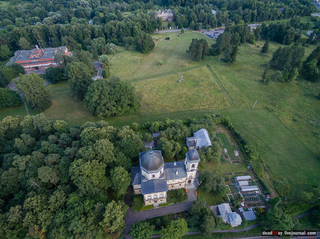 усадьба Семеновское-Отрада с квадрокоптера