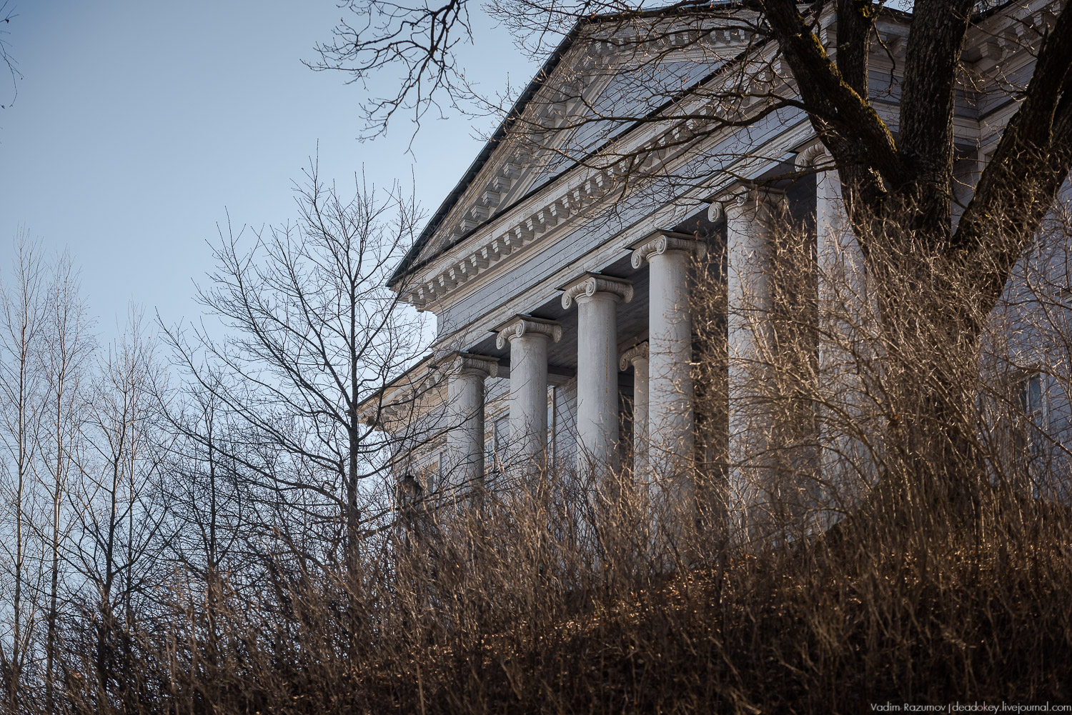 усадьба Рождествено с дрона, Ленинградская область