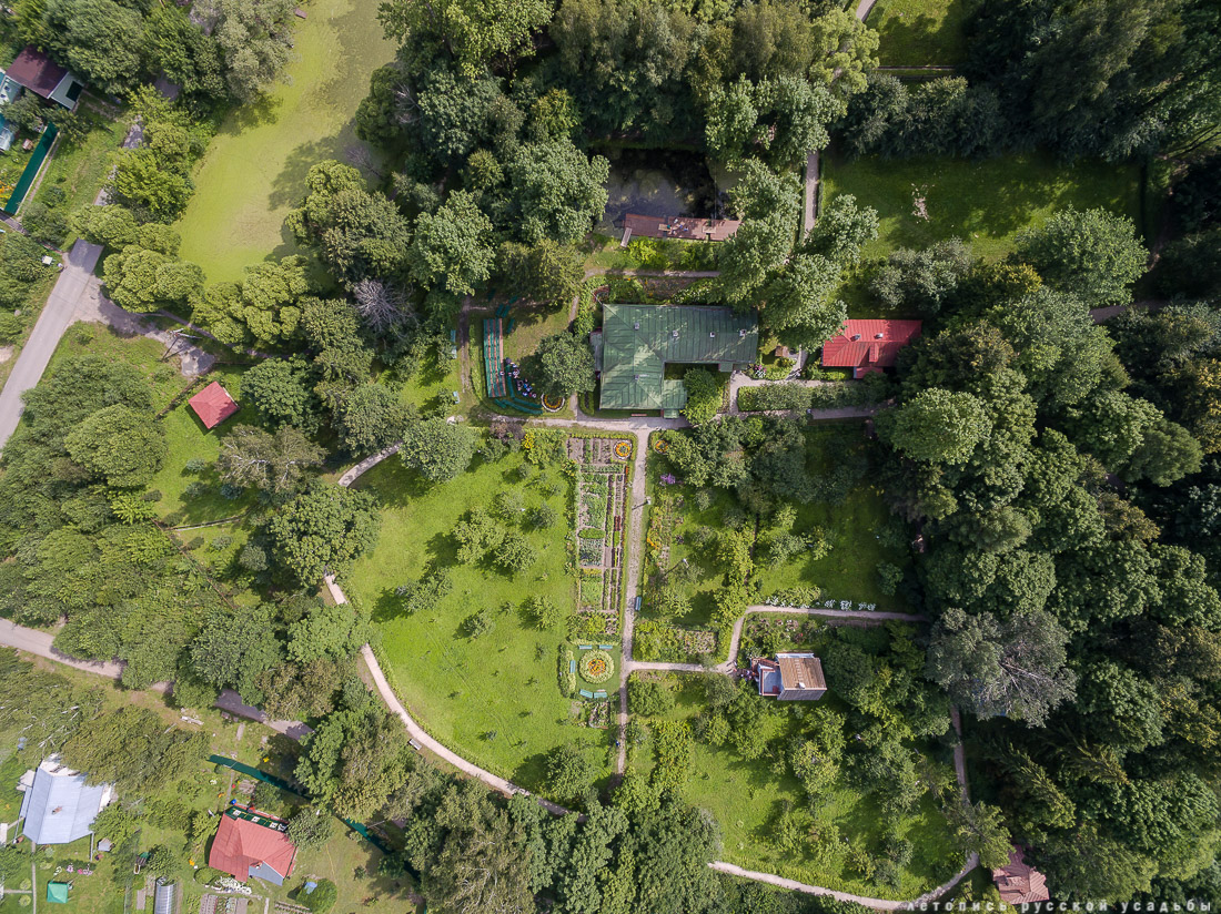 усадьба Мелихово с квадрокоптера