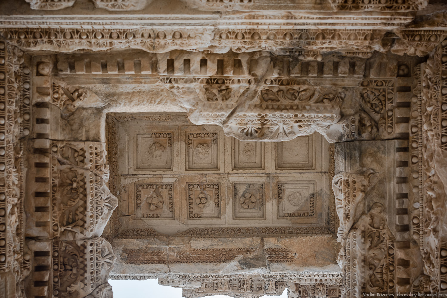 Эфес, библиотека, античные руины, Турция