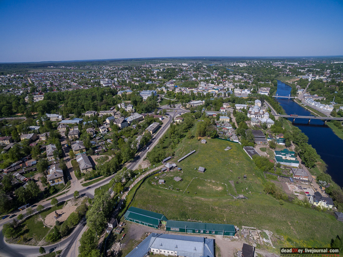Борисоглебский монастырь, г. Торжок, фотографии с квадрокоптера