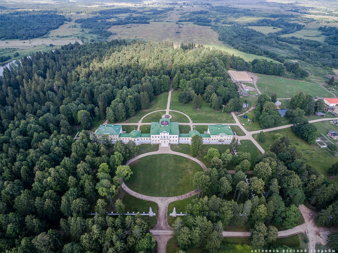 усадьба Степановское-Волосово, фотографии с дрона, шетлендский пони Трамп