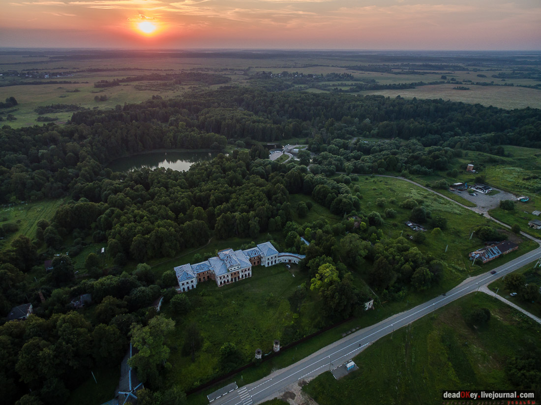 усадьба Ярополец Чернышевых с квадрокоптера