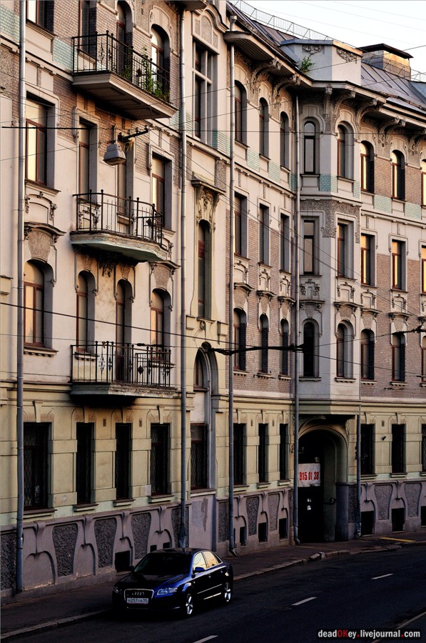 Доходный дом И.И. и Н.И. Болдыревых, 1908, архитектор Н.П. Евланов,Яузский бульвар, 13