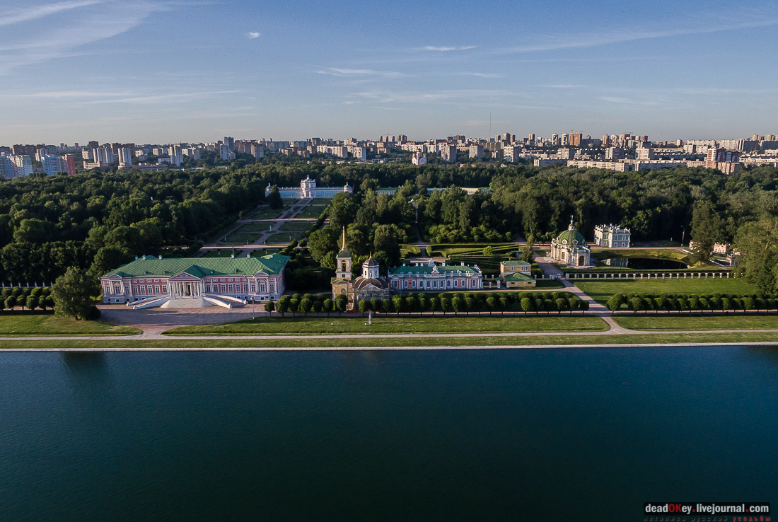 усадьба Кусково с квадрокоптера